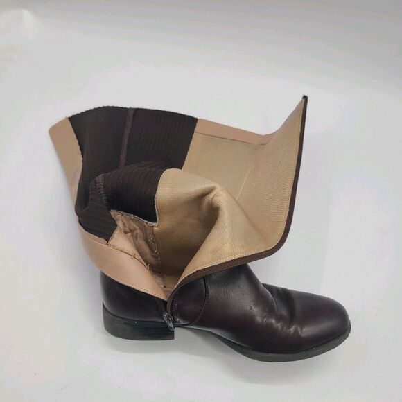 Life Stride Womens X Anita Dark Chocolate Wide Calf Tall Riding Boots Size 8W - Picture 11 of 16